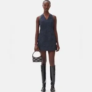 Ganni | Dresses | Ganni Botanical Jacquard Tie Strap Mini
